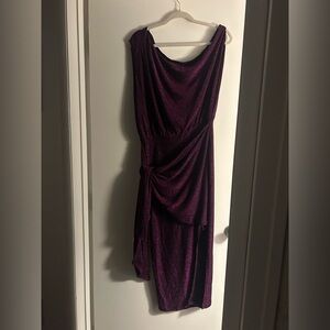 Purple sparkly formal gown